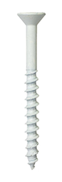 Picture of 1/4" x 2-3/4" Simpson Strong-Tie Titen Turbo® Star Trim-Head Concrete Screw, White, TNTW25234TTR, 100/Box