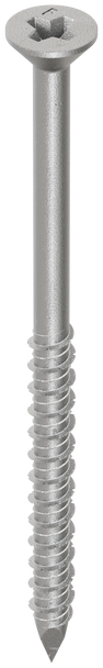 Picture of 1/4" x 4" Simpson Strong-Tie Titen® Phillips Flat-Head Stainless-Steel Concrete Screw TTN25400PFSS, 100/Box