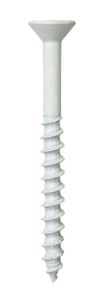 Picture of 3/16" x 1-1/4" Simpson Strong-Tie Titen Turbo® Star Flat-Head Concrete Screw, White, TNTW18114TF, 100/Box