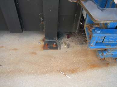 1" x 9" zinc plated wedge anchors - concrete - trash compactor