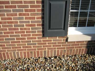 1/4" x 2-1/4" hex tapcon - brick - window shutter