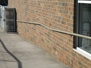 3/8" lag shield long - brick - railing