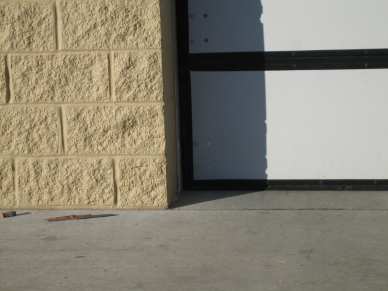 3/16" x 2-3/4" flat CONFAST screw -brick - overhead door