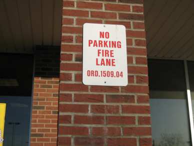 1/4" x 1-3/4" hex CONFAST - concrete - no parking sign