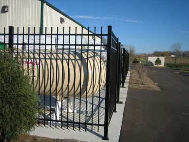 1/2" x 7" zinc plated wedge anchors - concrete - decorative fence