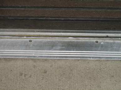1/4" x 2" zinc plated flat head countersunk sleeve anchor - concrete - threshold
