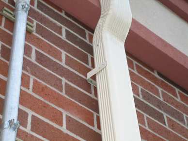 1/4" x 1" hammer drive - brick - building gutter