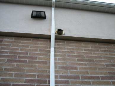 1/4" x 7/8 hammer drive - brick - downspout