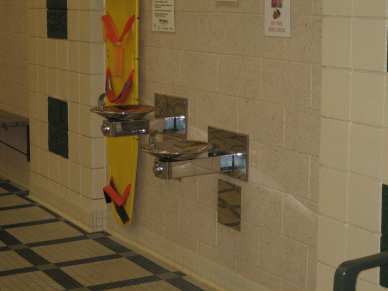 3/16" x 3-3/4" flat tapcon - block - drinking fountain